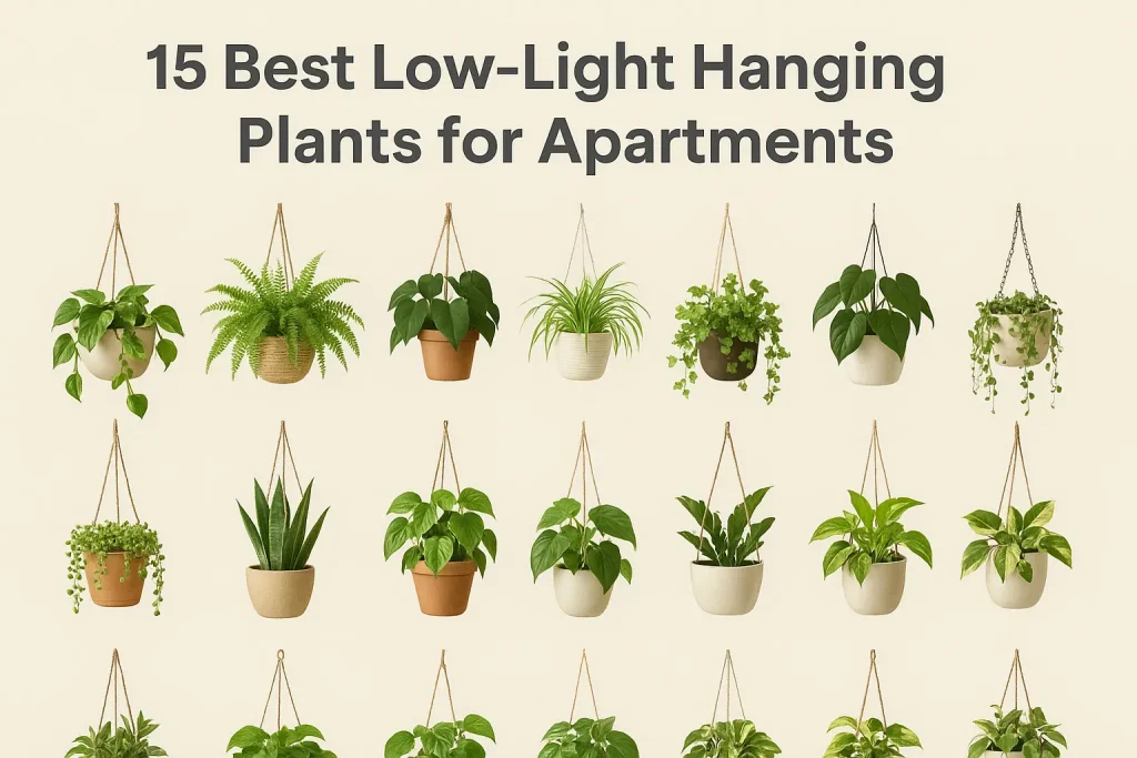 15 Best Low-Light Hanging Plants for Apartments​