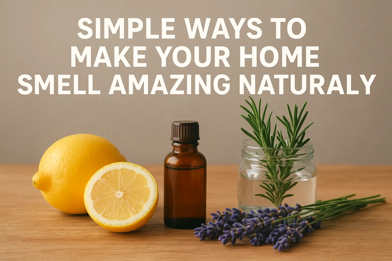 Simple Ways to Make Your Home Smell Amazing Naturally