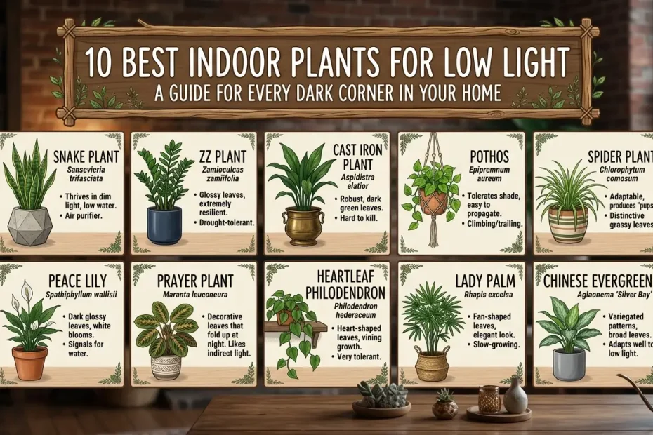 10 Best Indoor Plants for Low Light