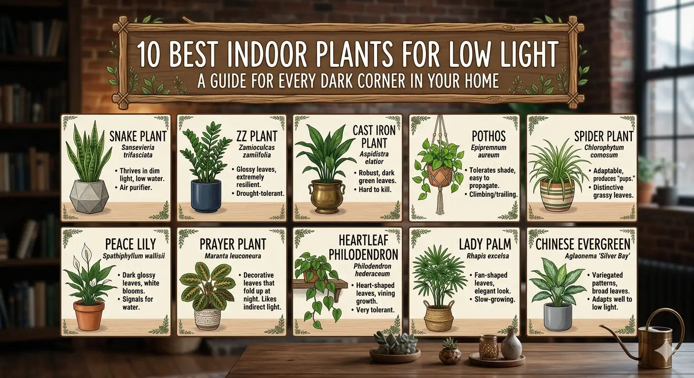 10 Best Indoor Plants for Low Light