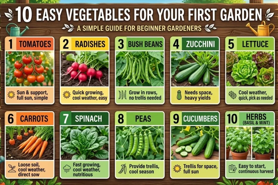 10 Easy Vegetables for Your First Garden