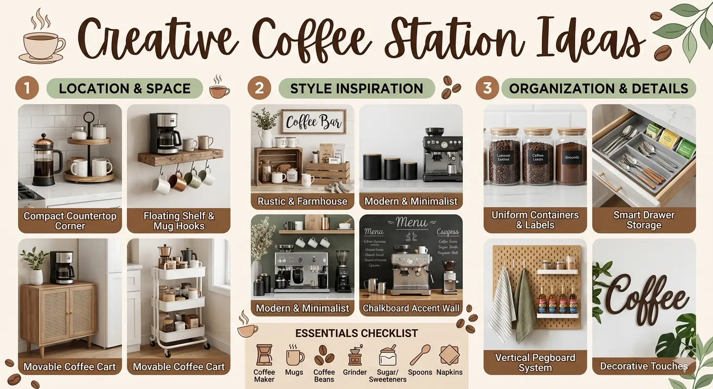 11 Creative Coffee Station Ideas