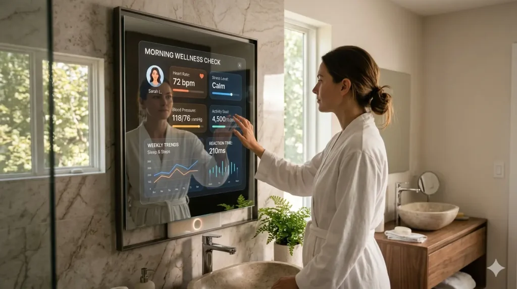 Ambient Health-Monitoring Smart Mirror
