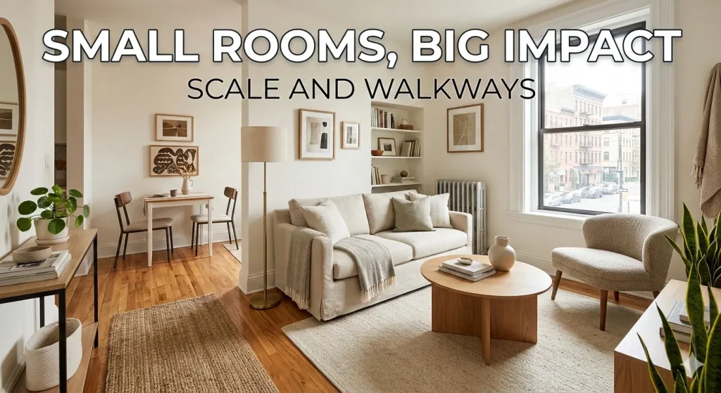 Small Rooms Big Impact Scale and Walkways