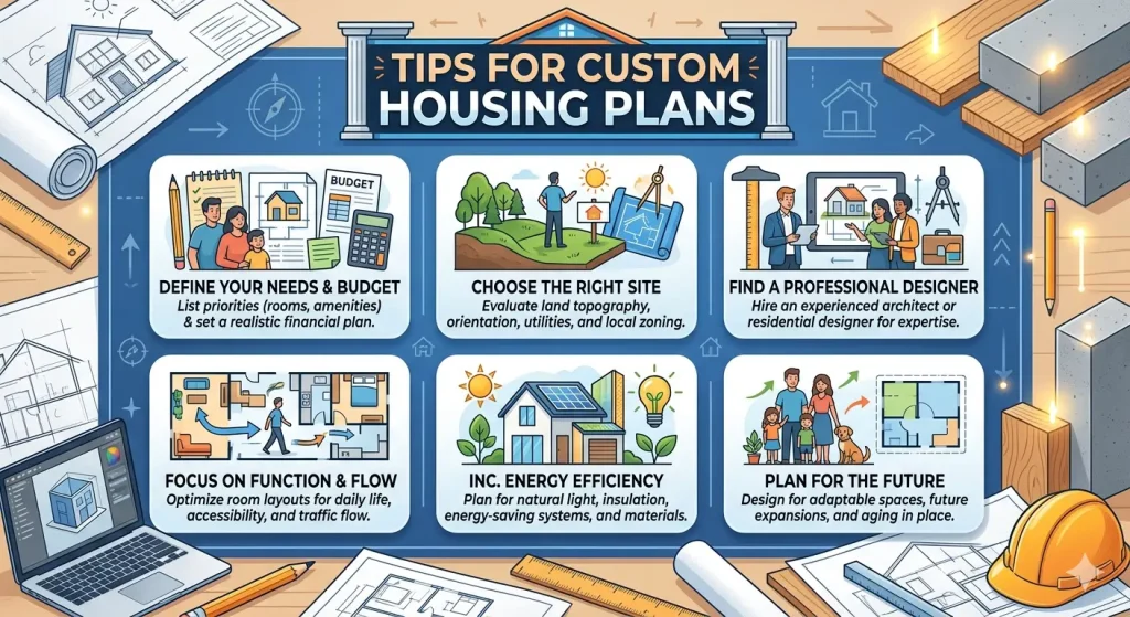 4 Pro Tips for Custom Housing Plans