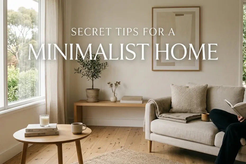 4 Secret Tips for a Minimalist Home