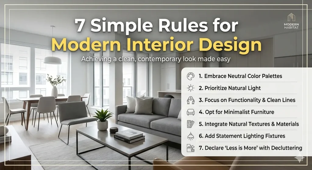 7 Simple Rules for Modern Interior Design