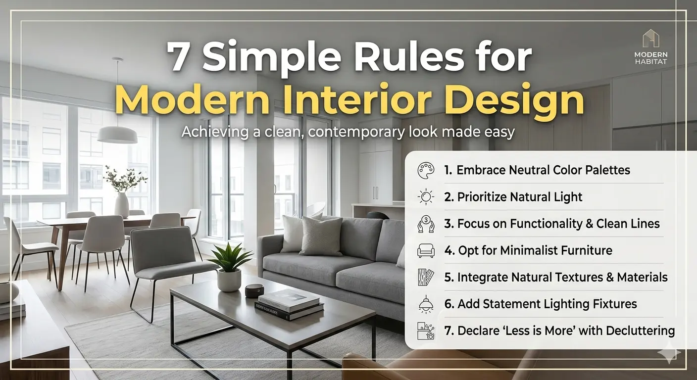 7 Simple Rules for Modern Interior Design
